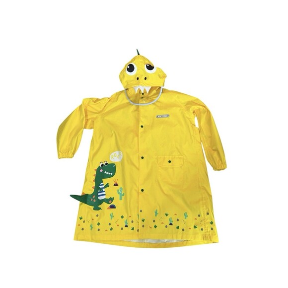 Kocotree Other - Kocotree Raincoat Yellow Dinosaur Hooded Waterproof Kids XL Jacket
